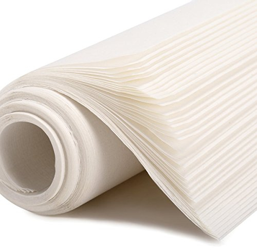 Lot de 50 feuilles à base de papier de riz, pour écriture et calligraphie chinoise