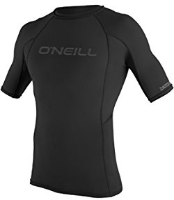 O';Neill Thermo-X Kurzarmshirt mit runden Top Schwarz - Easy Stretch Schnell Dry - Wasserabweisung, Geruchsbeständigkeit