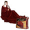 mikamax - Snugs Deluxe - Fleecedecke mit Ärmeln - Deluxe - Kuscheldecke - Super weich - Rot