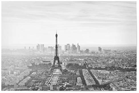 artboxONE Poster 45x30 cm Schwarzweiß Eiffelturm hochwertiger Design Kunstdruck - Bild Paris Frankreich Paris