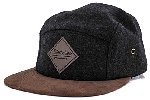 Blackskies® Grounded 5-Panel Cap Camp Damen Herren Baseball Mütze Kappe Surfer Skater Snapback Strapback Kunst-Wildleder