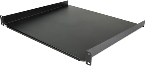 StarTech.com Estante Cantilever de 1U para Rack, de 16 Pulgadas de Profundidad, Bandeja Voladiza, Bandeja Cantilever para Armario Rack de 19 Pulgadas, Capacidad de Carga de 20kg, Acero (CABSHELF116)