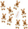 Logbuch-Verlag 9 Osterhasen Klammern 7,5 cm Holzklammern mit Filz Hase Osterdeko Ostergeschenk Deko Osternest Minihase