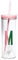 Kate Spade New York Insulated Initial Tumbler with Reusable Silicone Straw, 20 Ounce Acrylic Travel Cup with Lid, M (pink)