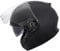Zorax Matt Black XL (61-62cm) ZOR-602 Double Sun Visor Open Face Motorbike Motorcycle Helmet Road Legal ECE 2206