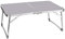 DayPlus Klappbarer Campingtisch aus Aluminium, leicht, tragbar, für drinnen und draußen, Picknick, Essen, Grilltisch mit Griff, 60 cm, Weiß