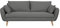Miliboo Skandinavisches Sofa, 3-Sitzer, Grau / Anthrazit