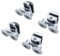 KEABATH Lot de 4 roulettes doubles en alliage de zinc massif de 23 mm de diamètre pour cabine de douche, salle de douche, écran de douche