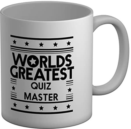 Shopagift Worlds Greatest Quiz Master White 11oz Large Mug Cup