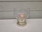 Windlicht Pokal Schale Kerzenhalter Glas geschliffen Silber 15x15x18 cm