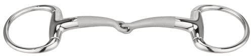 Sprenger SATINOX Olivenkopf Unterlegtrense 14 mm einfach gebrochen - Edelstahl rostfrei, 135 mm Weite