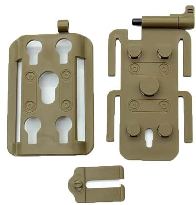 Tenoburian Molle-Adapter, modularer Molle-Befestigungsclip für Taktische Gürtel, Westen, Rucksäcke, Holster, Magazintaschen (Beige, Nylon)