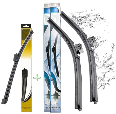 Limpiaparabrisas delanteros + traseros válidos para SEAT EXEO + ST | 2008-2013 [22/22/13]