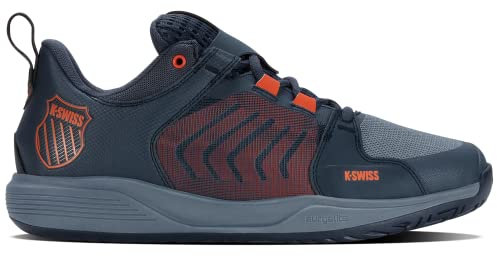 K-Swiss Performance Herren ULTRASHOT Team Tennis Shoe, Windward Blue/Orion Blue/Scarlet Ibis, 42.5 EU