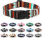 Mercano Hundehalsband Verstellbares, Weich Nylon Komfort & Robuster Gemustertes Hunde Halsband für Kleine Mittlere Große Hunde Welpen Katzen (L, Stamm Grün)