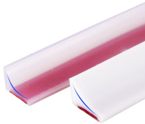 300 cm weiße Duschbarriere aus Silikon, selbstklebende Duschschwelle für Duschkabinen, selbstklebend, Anti-Überlauf-Stange, Duschtür, faltbar und wasserfest