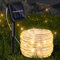 Gimisgu 30M Solar Lichtschlauch Außen, 300 LEDs Wasserdicht Außenlichterkette, 8 Modi LED Schlauch Warmweiß, Solar LED Lichterschlauch für Garten, Balkon, Hochzeit, Party und Weihnachten
