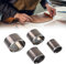 Leder-Stanzformen-Set, 4-teiliges Leder-Stanzformen-Set, Ovale Form, Leder-Schneideform, Handstanzformen, Stanzwerkzeug, DIY-Bastelwerkzeuge, Stanzen