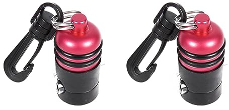 ZIUTPDAX 2X Tauchregler-Schlauchhalter Zweite Stufe Octopus-Halteclip-Klemme Magnetischer Verstellbarer und,Rot