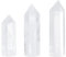 BENECREAT 3 Pièces Tours de Cristal de Quartz Naturel 45-70mm Baguette de Cristal de Guérison Claire Baguette à Point de Prisme à 6 Facettes pour la Thérapie Reiki Équilibrage D'Énergie