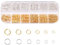 Biegeringe Schmuckherstellung Ringe 1300 Stk Spaltringe Offene Biegeringe Gold Silber Jump Rings Metall Sprungringe für Schmuck