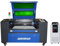 Autofokus-60W CO2 Laser Graviermaschine Cutter Cutting Engraver Graveur 600mmx400mm Laser Engraving Maschine Lasergravurmaschine mit Industrieller Wasserkühler KH-6000