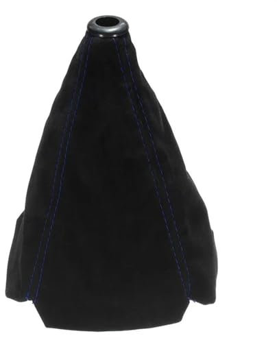 SANCAK Auto Getriebekopf Universal Auto Schaltmanschetten Carbon Fiber Zubehör Auto Hand Stick Schaltknauf Schalthebelmanschette Abdeckung Gamasche PU Leder Schaltsack (Farbe : Blau)