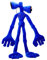 DOUBLE LUCKY Siren Head Plush Toys Limbs Movable Plush Toy Anime Doll Whistle Man Funny Doll，Plush Toys for Home Party Gift Birthday Gift Age 3+ (Klein Blue)
