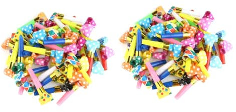 PRETYZOOM 200 STK Kidcraft-Spielset Schiebepfeife Dinosaurier-Party Partei bevorzugt Erwachsene Krippe für das Geschenk Spielzeug Party-Blowout Partyhörner Requisiten Gebläse Blasrolle Kind