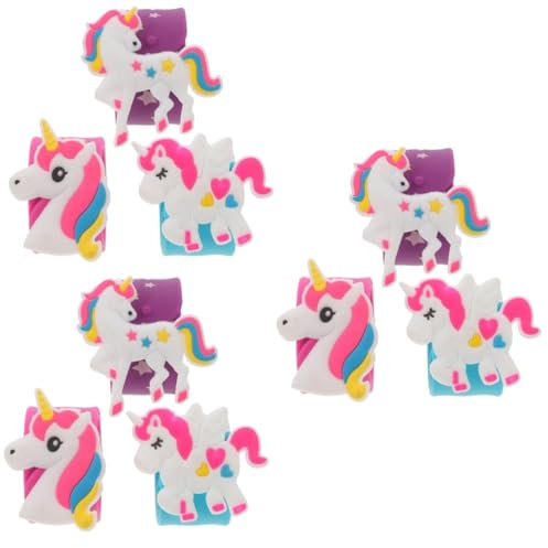 UPKOCH 9stücke Slap Armbänder Für Junge Mädchen Bunte Silikonhandgelenkbänder Mit Einhorn- Für Kindergeburtstage Und Partygeschenke Sicher Und Einfach Anzulegen
