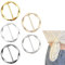 Visxcnu 5 Pièces Femmes Rond Cercle Broche Broche Châle Écharpe Boucle Femmes Costume Broche Pins Bijoux Accessoires de Vêtements pour Dames Filles