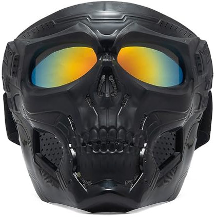 Csnbfiop Motorradbrille, abnehmbarer Staubschutz, winddicht, kratzfest
