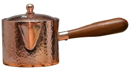 SiaBiced Kupfer Teekanne, Elegante Ausführung, 400 Ml Kapazität, A