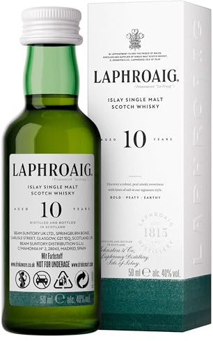 Laphroaig - Islay Single Malt Miniature - 10 year old Whisky 5cl 40% ABV