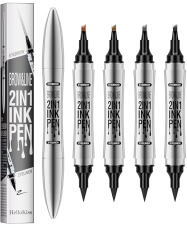 microblading augenbrauenstift wasserdicht, 2-in-1augenbra uenstift und eyeliner braun Quick Dryinglanglebig und für das tägliche Make-up geeignet (01# hellbraun)