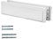 Keypak 12 (30.6cm) Sleeved Letter Box – Anti-Snap Flap & Draught Excluder for 20–40mm uPVC, Composite & Timber Doors (White)