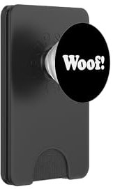 Woof Ventilator mit Geräuschgeräuschen, niedlicher Hund PopSockets PopWallet für MagSafe