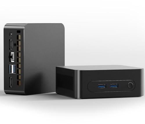 Mini PC N100 12th Alder Lake n100 (4C/4T, 3,4 GHz) 8 GB DDR4 RAM 256 GB 2242 SATA SSD Win11Pro/ WIFI5/ Bluetooth 5.2/ RJ45 LAN/USB*4 / HDMI*2/ 4K@60Hz Unabhängige Anzeige mit Zwei Bildschirmen