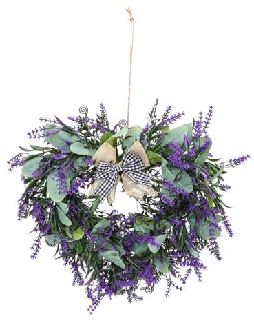 PRETYZOOM Valentinstag Herz Kranz Lavendel Große Blumen Kranz Für Front Tür Reben Dekoration Ornament