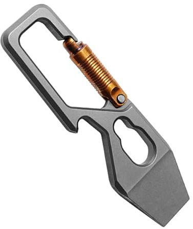 Fangxuee Multi-Function Keychain Pry Bar Titanium Alloy Crowbar Portable Open Delivery Tool Bottle Opener