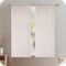 GIRASOLE HOME Coppia Tende Creta Semi Filtranti in Simil Lino Naturale 2 Pannelli da 70x150cm con Tasca