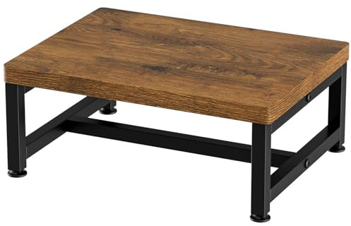 Wooruy Tritthocker aus Holz, stabil und praktisch, Anti-Rutsch-Funktion, Stabiler Tritt Hocker für Kinder und Erwachsene, Sicherer Sitz, Badezimmer, Schlafzimmer, Balkon