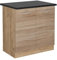 Vicco Meuble Bas sous-évier R-Line, Sonoma, 80cm, PT Anthracite