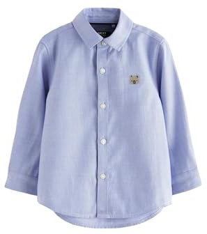 NEXT Jungen Langärmeliges Oxford-Hemd Blue Character 98-104
