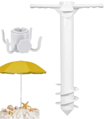 Support de parasol de plage pour sable, pied stable pour parasol de plage, accessoire de trampoline pour sports de plein air, jardin, terrasse, piscine, camping, base de sable polyvalente, agit comme