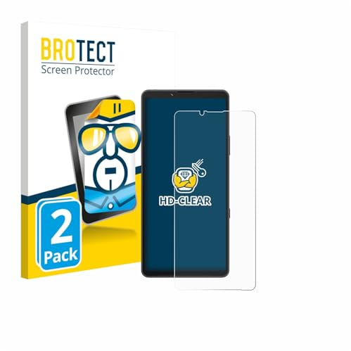 BROTECT Schutzfolie für Sony Xperia 10 VII (case-friendly) | 2 Stück Transparenter Displayschutz Made in Germany Klare Displayschutz-Folie Clear Einfache Montage Case-Friendly