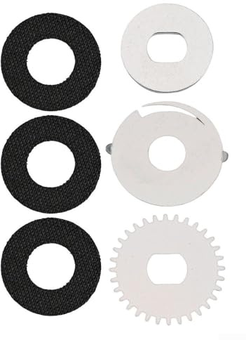 Eawfgtuw Ersatz-Drag Clicker Kit für Daiwa für Steez Baitcast-Rolle – Carbon-Bremsbelag, Druckplatte, Ritzelscheibe, Metallscheibe (rechte Hand)