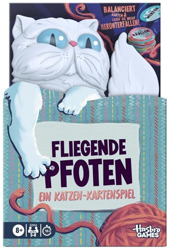 Fliegende Pfoten: EIN Katzen-Kartenspiel — lustige und actionreiche Kartenspiele für Kinder, Teenager und Erwachsene — ab 8 Jahren — 3-6 Spieler — 15 Min. — Geschenke für Familien - Deutsche Version