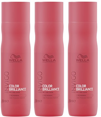 3er Color Brilliance Shampoo Invigo Wella Professionals für feines bis normales Haar je 250 ml = 750 ml