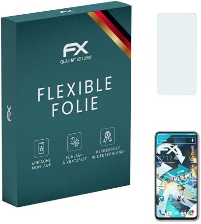 atFoliX Schutzfolie kompatibel mit Samsung Galaxy S10e Casefit Folie, ultraklare und flexible FX Displayschutzfolie (3X)